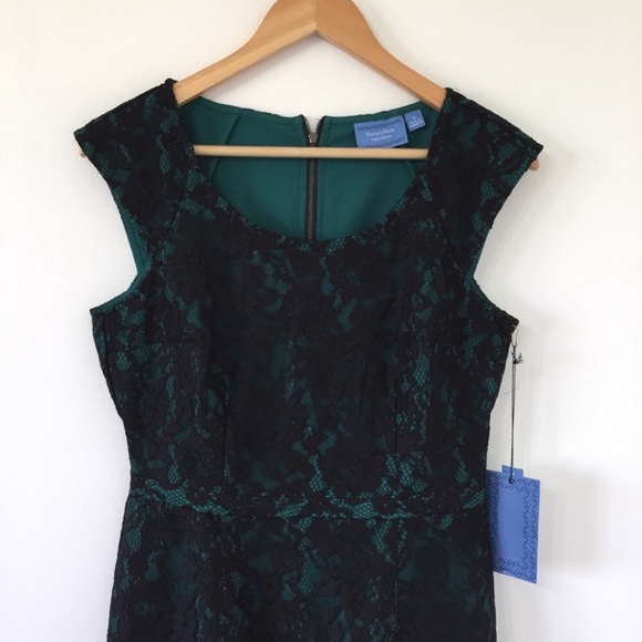 Simplevera Vera Wang Lace Overlay Sheath Dress - Picture 2 of 6